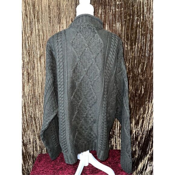 Men’s Irish Merino Wool Fisherman’s Sweater 2X - Picture 4 of 8